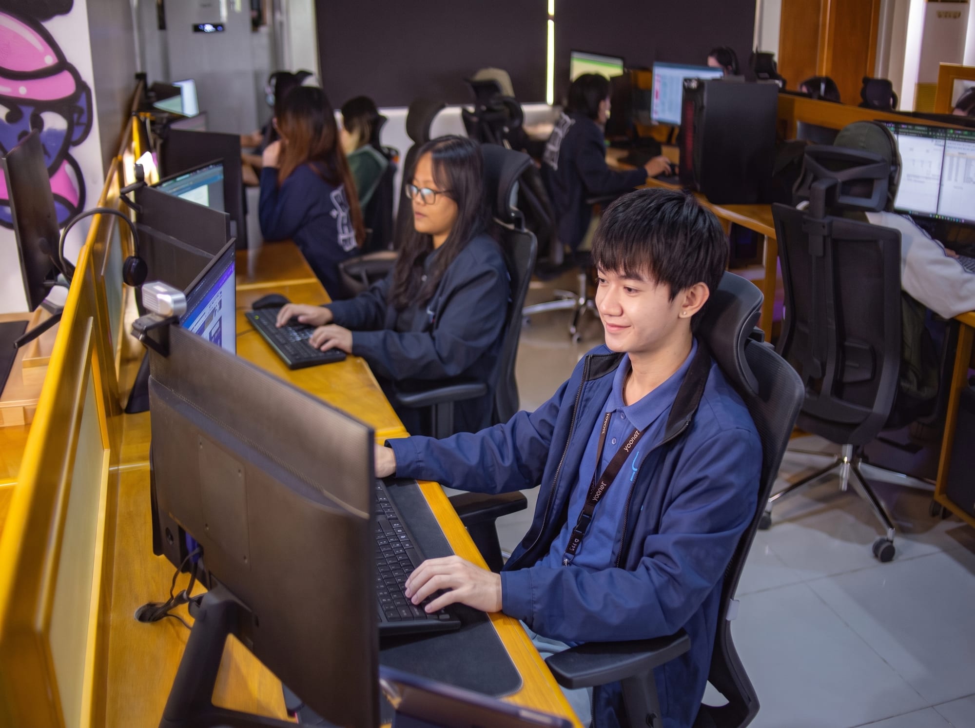 The Yoonet office floor