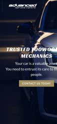Advanced Service website on mobile