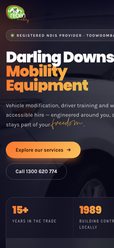 Reben Mobility website on mobile