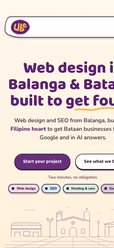 Ube website on mobile
